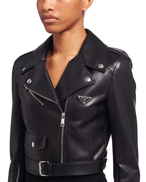 prada leather blazer